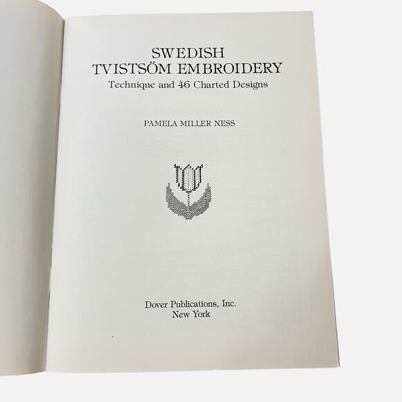 Swedish Tvistsom Embroidery Techniques Pamela Miller Ness 46 Designs 1981 Vtg - Picture 5 of 10